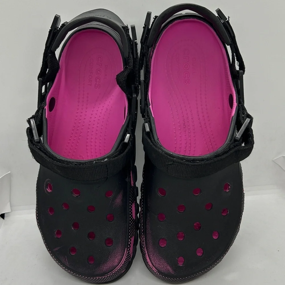Post Malone x Crocs Duet Max Clog – Black/Pink Unisex - Men’s 10 Limited Edition